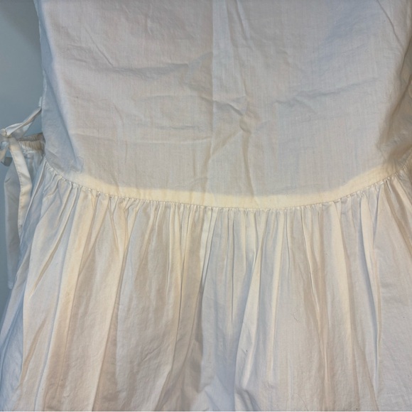 Celandine Embroidered Yellow and White Sleeveless Top - Picture 9 of 16